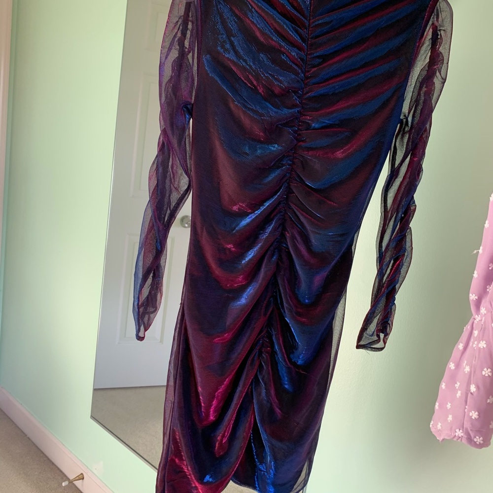 Long Sleeve Chromatic Dress